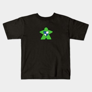 Green Meeple + Shield Kids T-Shirt